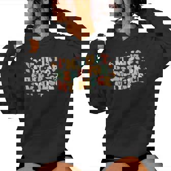 Aunt Life I'm Just Here For My Niece Auntie Groovy Women Hoodie - Monsterry