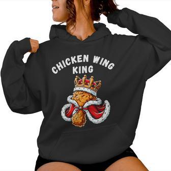 Chicken Wing King Bbq Chicken Wing Graphic Women Hoodie - Thegiftio UK