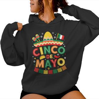 Cinco De Mayo Mexican Sombrero Hat Women Women Hoodie - Thegiftio