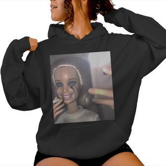 Cry Doll Face Meme Women Women Hoodie - Thegiftio UK