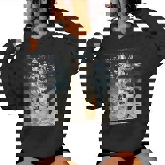 French Bulldog Drinking Iced Coffee Dog Meme Women Hoodie | Seseable FR