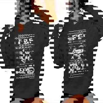 Gingerbread Let's Get Baked Holiday Party Style Women Hoodie | Mazezy