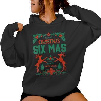 Merry Six Seven Christmas 67 Meme Xmas Boys Girls Women Hoodie - Thegiftio UK