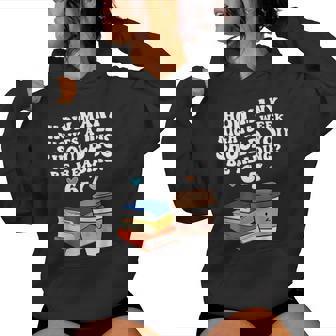 Six Seven 6 7 Meme Teacher Reading 6-7 67 Students Women Hoodie | Seseable FR