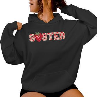 Strawberry Sister Fruit 1St Birthday Family Matching Women Hoodie - Thegiftio UK