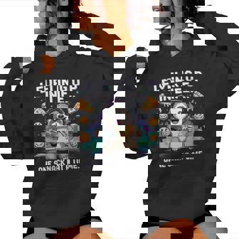 Gaming Sloth Life Snacks Controller Headset Women's Hoodie | Mazezy