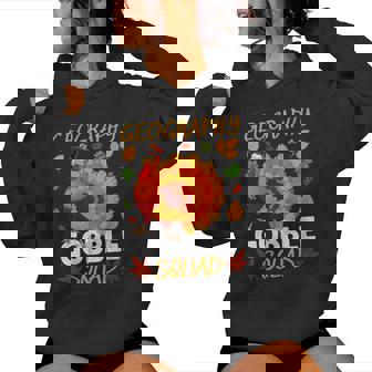Geography Gobble Squad Turkey Thanksgiving Fall Women's Hoodie | Mazezy