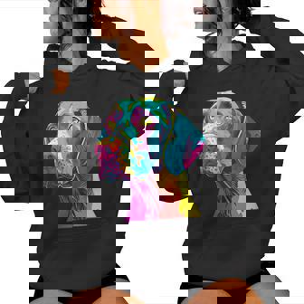 German Pointer Lovers Pop Art German Short Haired Pointer Women's Hoodie | Mazezy