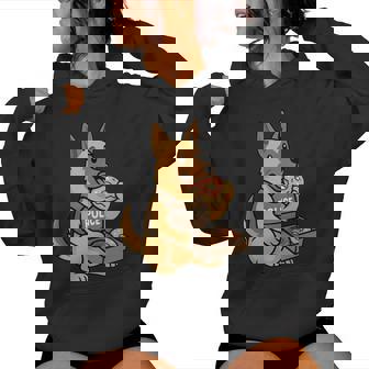 German Shepherd Police Cop Doughnuts Dog Mom Dad Women's Hoodie | Mazezy