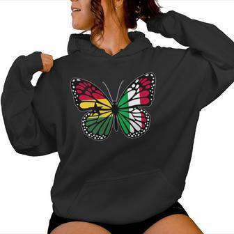Ghana And Italy Mix Butterfly Half Ghanaian Italian Roots Tank Top Women's Hoodie | Mazezy