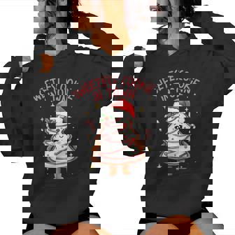 Girl Xmas Sweetest Cookie In Town Christmas Tree Cakes Women Hoodie | Seseable CA