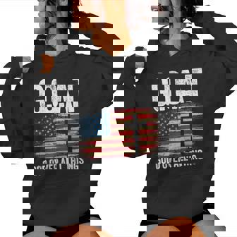 GOAT God Over All Things American Faith Christian Jesus Women Hoodie | Seseable CA