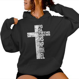 For God So Loved The World Fgsltwthgob Faith Christian Retro Women Hoodie - Monsterry