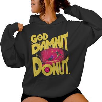 Goddammit Donut Book Lover For Woman Women Hoodie - Thegiftio UK