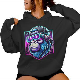 Gorilla Birthday Gorilla Boys Adult Girls Family Party Women Hoodie - Monsterry