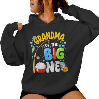 Grandma Of The Big One Fishing Birthday Boy Family Party Women Hoodie - Monsterry