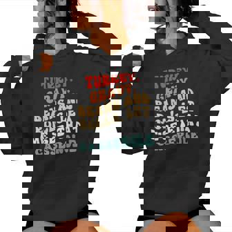 Groovy Turkey Gravy Beans And Rolls Casserole Thanksgiving Women Hoodie - Monsterry