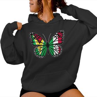 Guyana And Italy Mix Butterfly Half Guyanese Italian Roots Tank Top Women's Hoodie | Mazezy