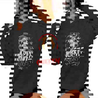 Hardstyle Queen Guinea Pig With Headphones Women's Hoodie | Mazezy