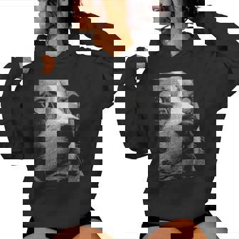 Hypnotic Beagle Weird Eyes Gothic Weirdcore Spooky Halloween Women's Hoodie | Mazezy