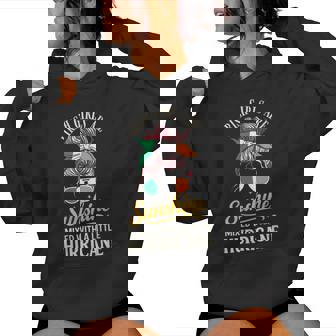 Irish Girls Are Sunshine Mixed With Hurricane Messy Bun Women's Hoodie | Mazezy