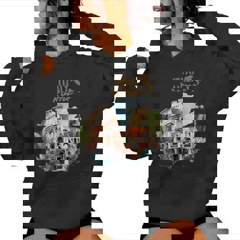 Italia Coliseo Roma I Love Italy Lover Sudadera con capucha para mujer - Regaloses