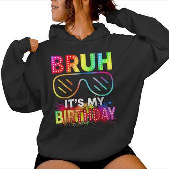 It's My Birthday Boy Girl Sunglasses Glowing Birthday Party Women Hoodie - Thegiftio
