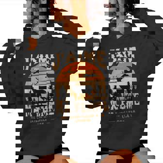 J'aime Quand Ma Humour Couple Cadeau Chasse Chasseur Sweat à capuche femme - Cadeauxyz