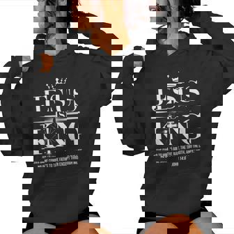 Jesus Is King Christian John 14 Women Hoodie | Mazezy