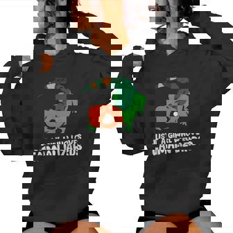 Just A Girl Who Loves Caiman Lizards ファニーカイマントカゲ レディースパーカー - Kawaiitshirt