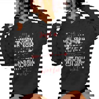 Just A West Virginia Girl In A West Virginia World Women's Hoodie | Mazezy