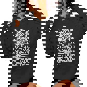 Be Kind Fish 学校教師の初日おめでとう レディースパーカー - Kawaiitshirt