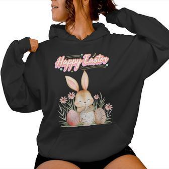 Lapin De Pâques Amusant Pour S Filles Lapin Chasse Aux Œufs De Pâques Sweat à capuche femme - Cadeauxyz