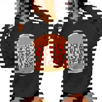 Las Es Pertenecen A La Cocina Divertido Regalo Meme Sudadera con capucha para mujer - Regaloses