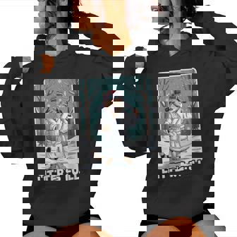 Litter’S Full Christmas Cat Parody Women Hoodie | Mazezy