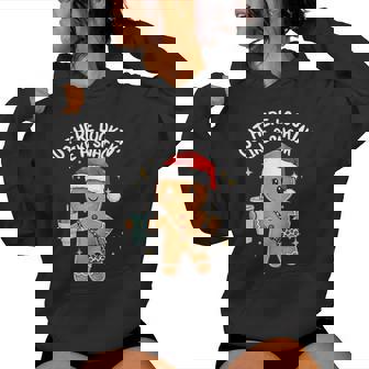 Out Here Lookin Like A Snack Cute Gingerbread Christmas Girl Women Hoodie | Seseable UK