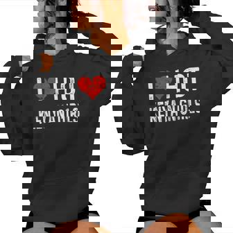 I Love Hot Kenyen Girls Kenya Heart Wife Girlfriend Women's Hoodie | Mazezy