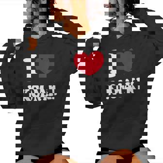 I Love Komaki アイラブ小牧 レディースパーカー - Kawaiitshirt