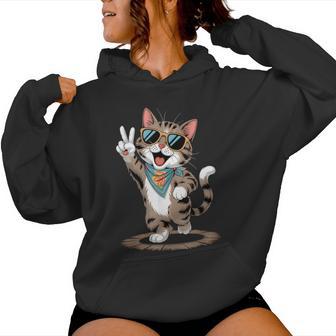 Lustige Katze Party Outfit Damen Herren Junge Mädchen Katze Kapuzenpullover für Damen - Geschenkecke