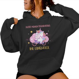 Lustiges Radfahrer Einhorn Geschenk Damen Mädchen Fahrrad Kapuzenpullover für Damen - Geschenkecke