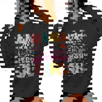 Mama Of The Two Sweet Birthday Girl Donut 2Nd Birthday Women Hoodie - Monsterry