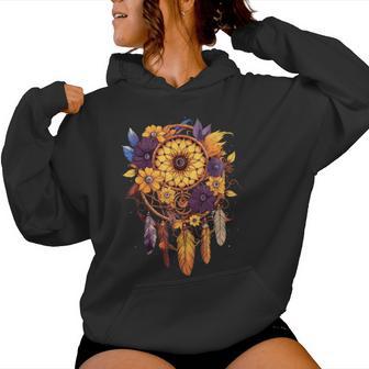 Mandala Sunflower Dream Catcher Women Hoodie - Thegiftio UK