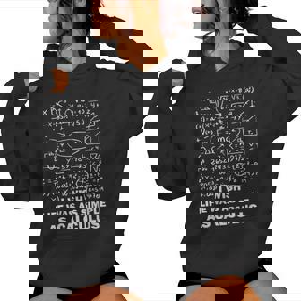 Math Calculus Tee I Wish Life Was As Simple As Calculus Top Women's Hoodie | Mazezy