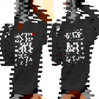 Do The Math Teacher Christmas Holiday Joke Women Hoodie - Thegiftio