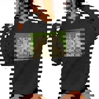 Meowl Trio Cat Owl Cursed Internet Trendy Meme Women Hoodie | Seseable FR