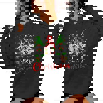 Merry Christmas Gnomes Xmas Family Women Women Hoodie - Thegiftio