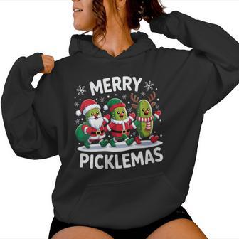Merry Picklemas Fun Holiday Christmas 2025 For Pickle Lovers Women Hoodie - Thegiftio UK