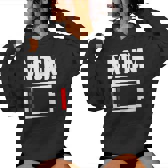 Mom Battery Low Mother Family Mama Mommy Mom レディースパーカー - Kawaiitshirt