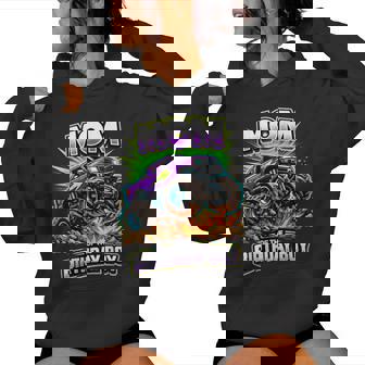Mom Of The Birthday Boy Monster Truck Birthday Novelty Women Hoodie - Thegiftio
