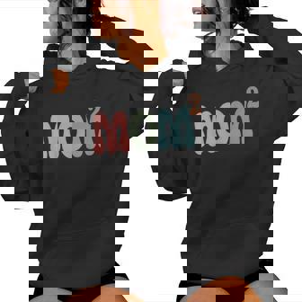 Mom2 Mom Squared Mother Of Two Twins Mama Women Hoodie - Monsterry